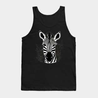 Cute floral zebra gift ideas Tank Top